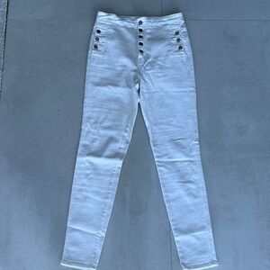 J Brand High Rise White Jeans